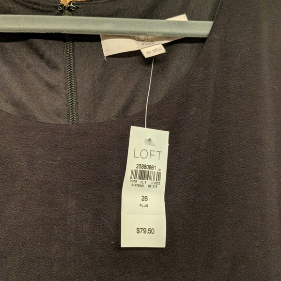 LOFT Dresses & Skirts - Loft Plus Black Wrap Skirt Dress